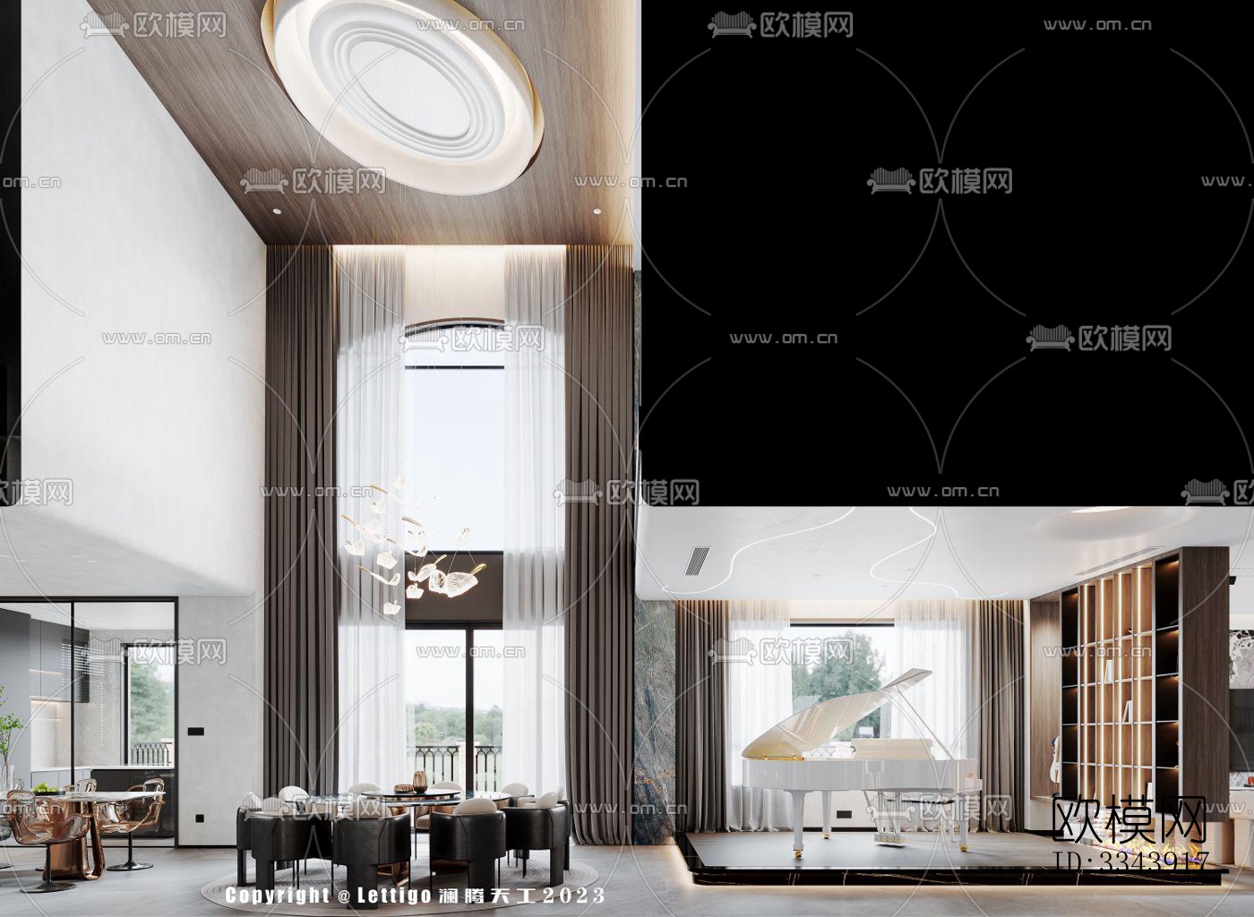 现代别墅效果图下载（渲染图4）