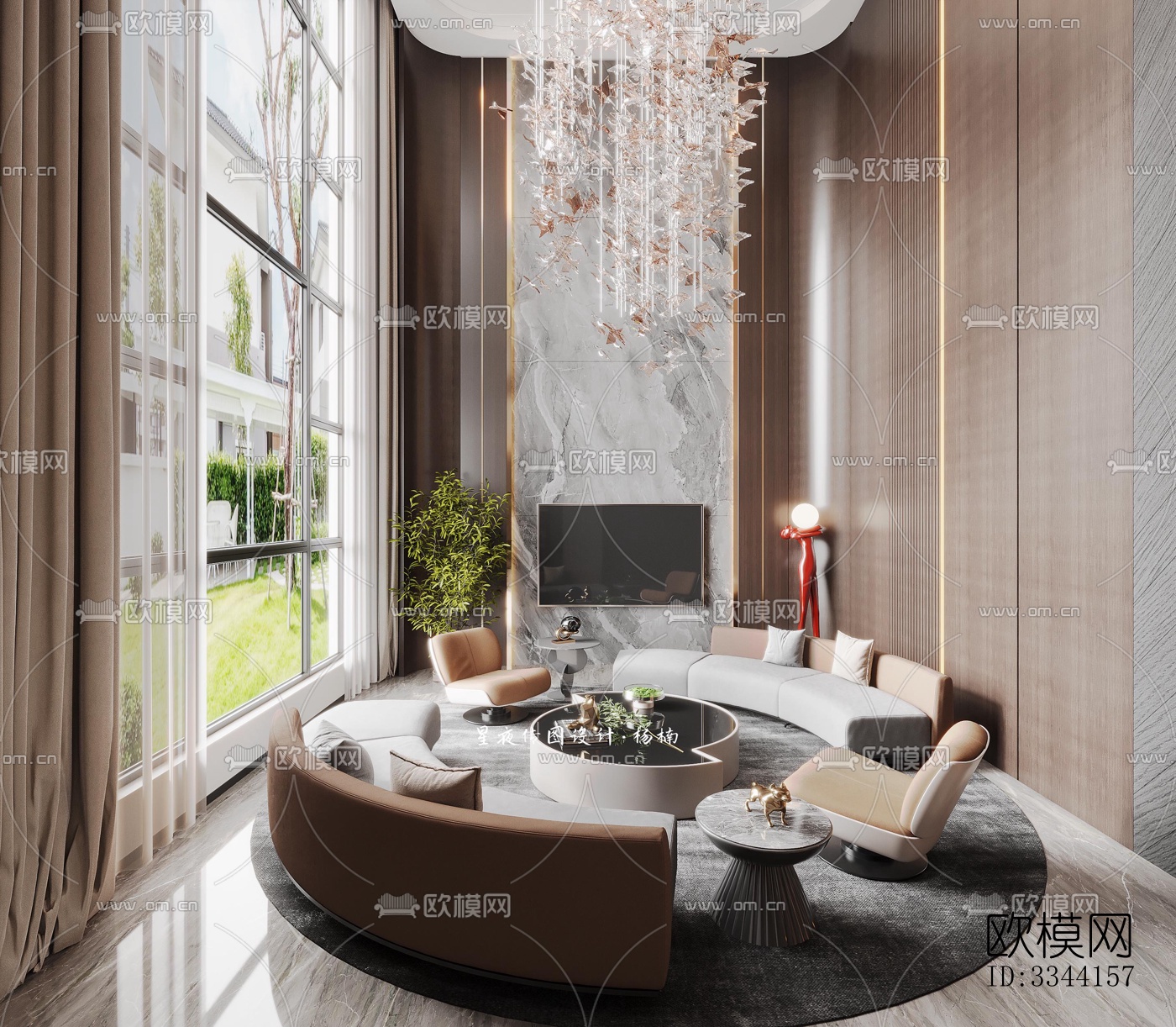 现代别墅效果图下载（渲染图5）