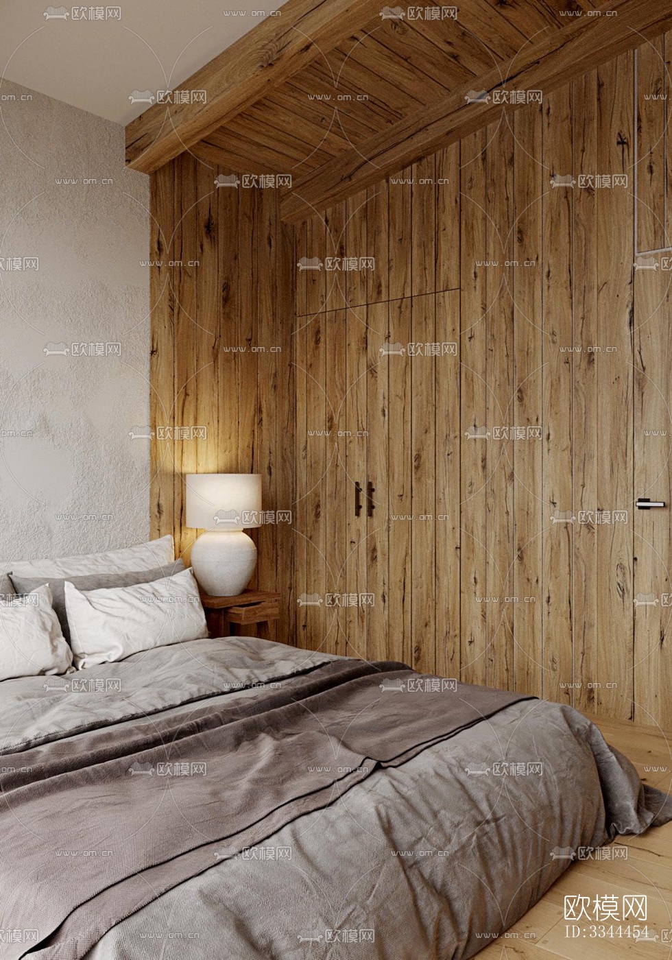 现代卧室效果图下载（渲染图6）