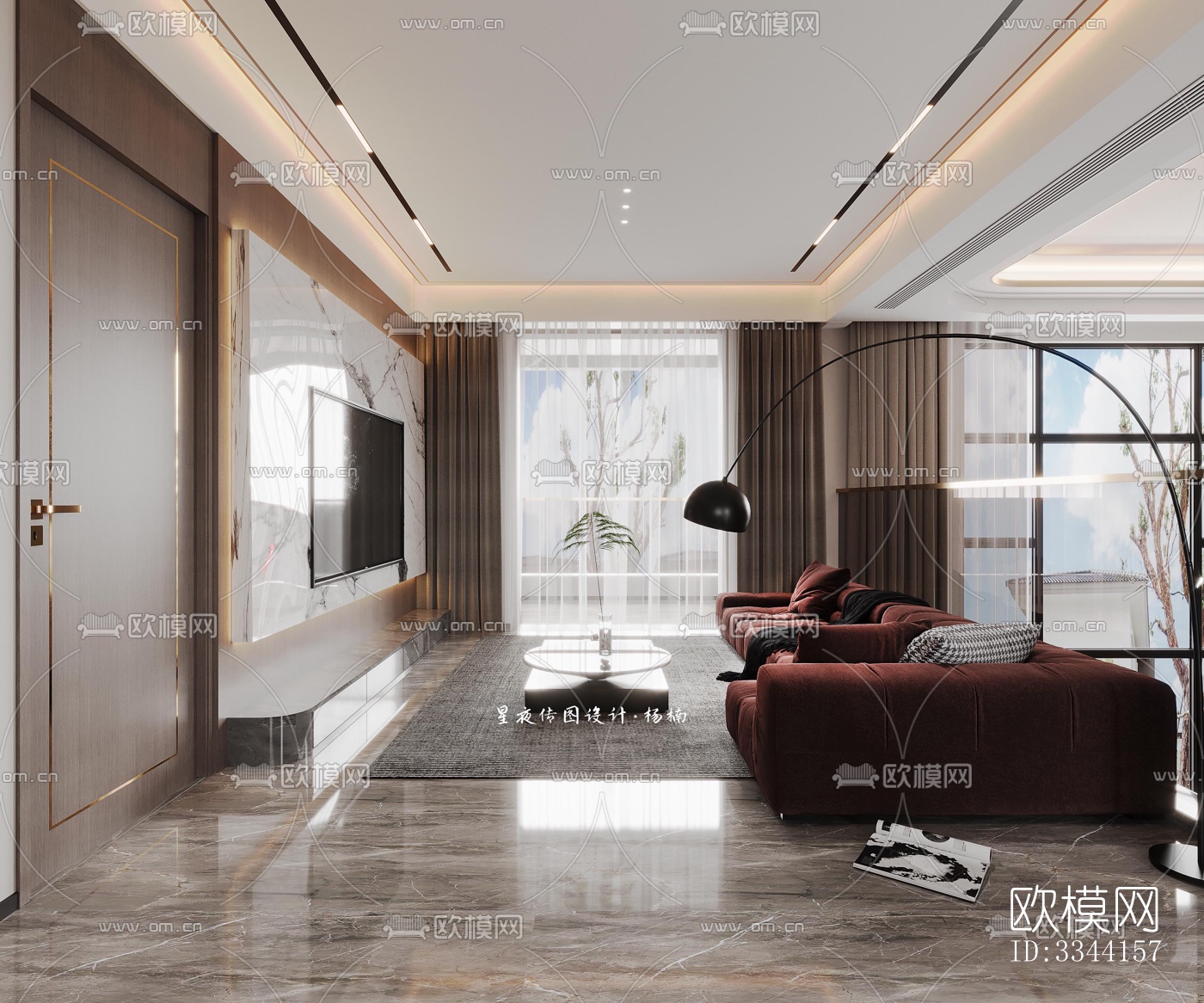 现代别墅效果图下载（渲染图8）