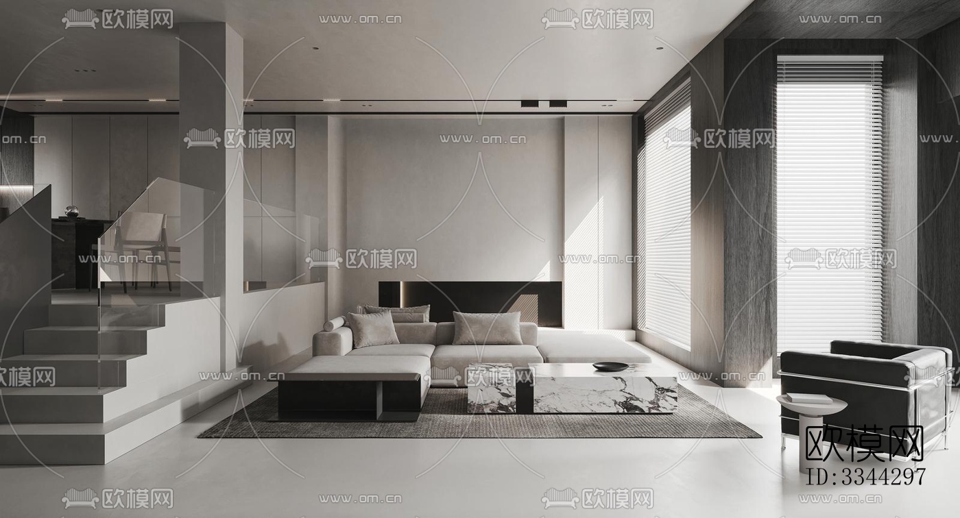 现代别墅效果图下载（渲染图8）