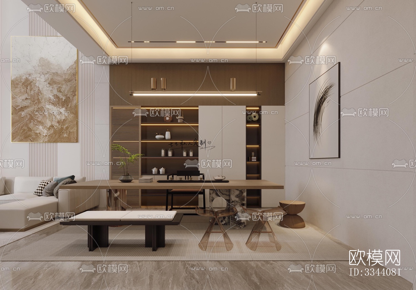 现代别墅效果图下载（渲染图4）