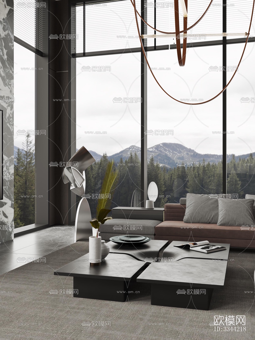 现代别墅效果图下载（渲染图4）