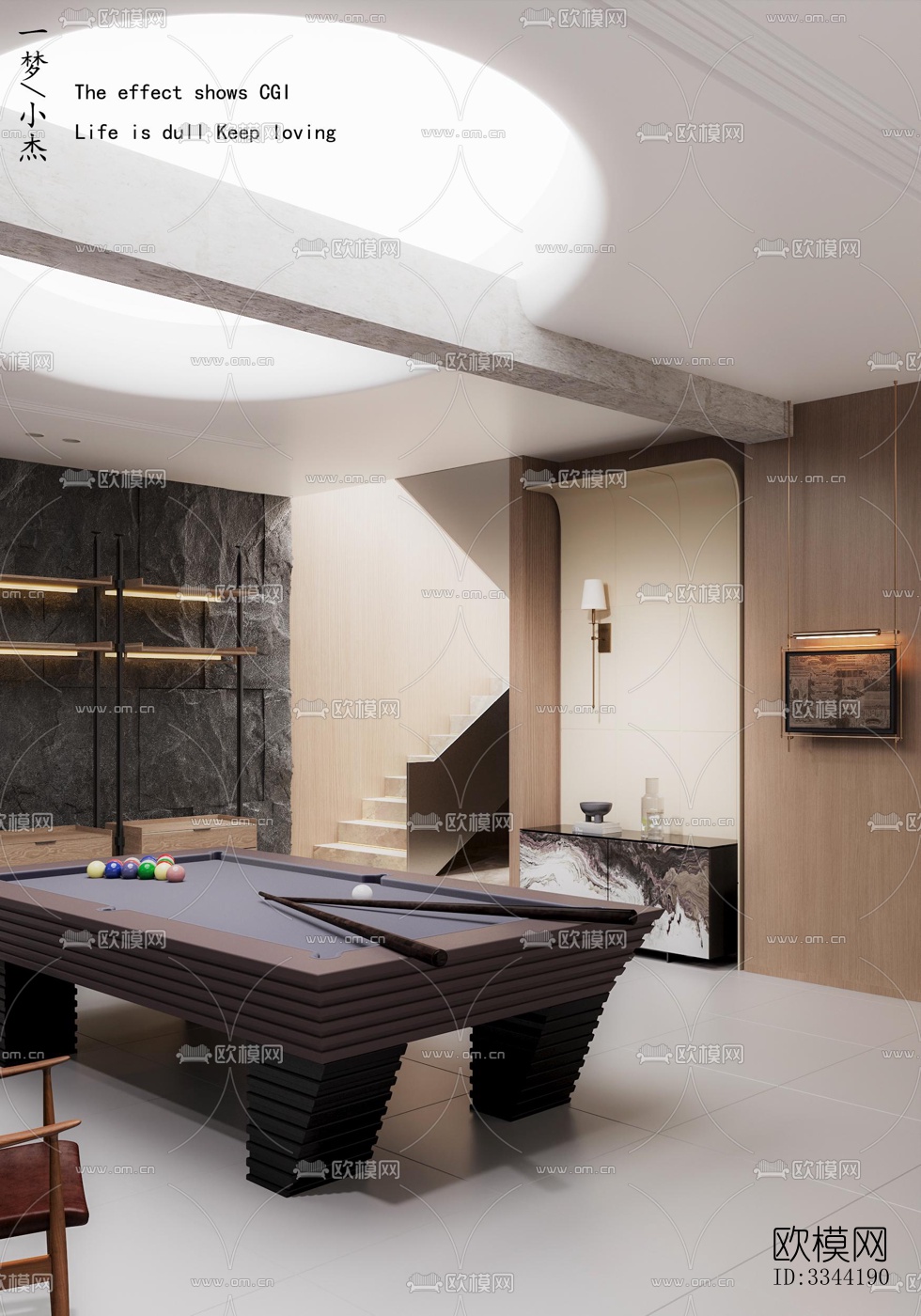 现代别墅效果图下载（渲染图14）