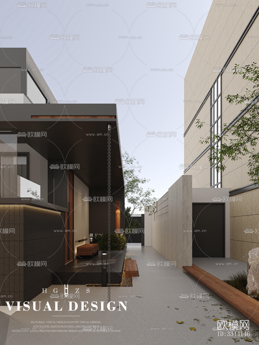 现代别墅效果图下载（渲染图6）