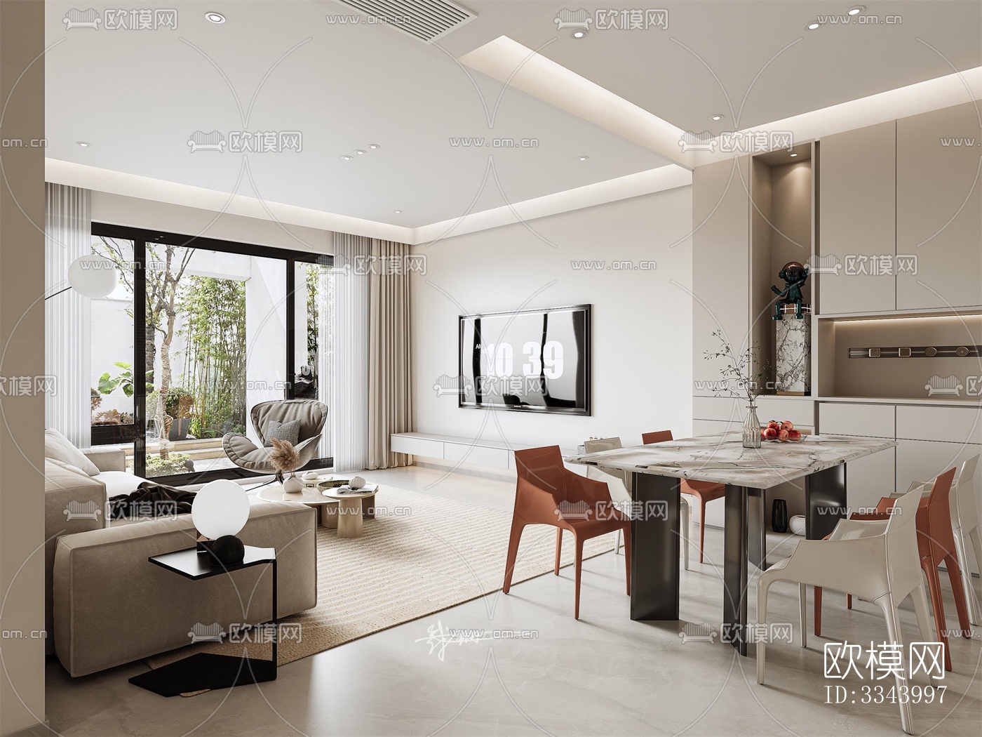 现代别墅效果图下载（渲染图1）