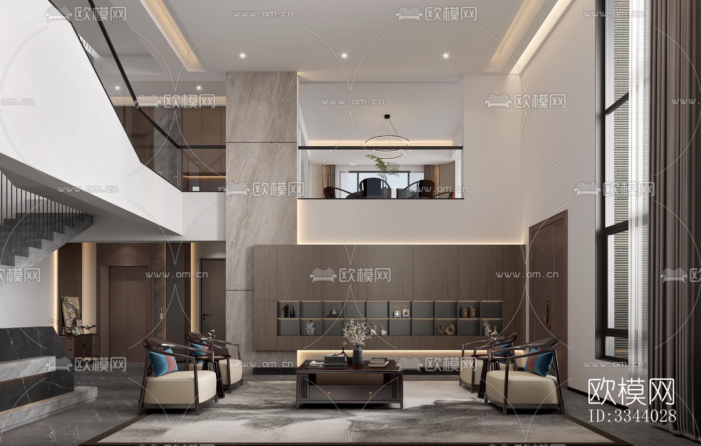 现代别墅效果图下载（渲染图13）