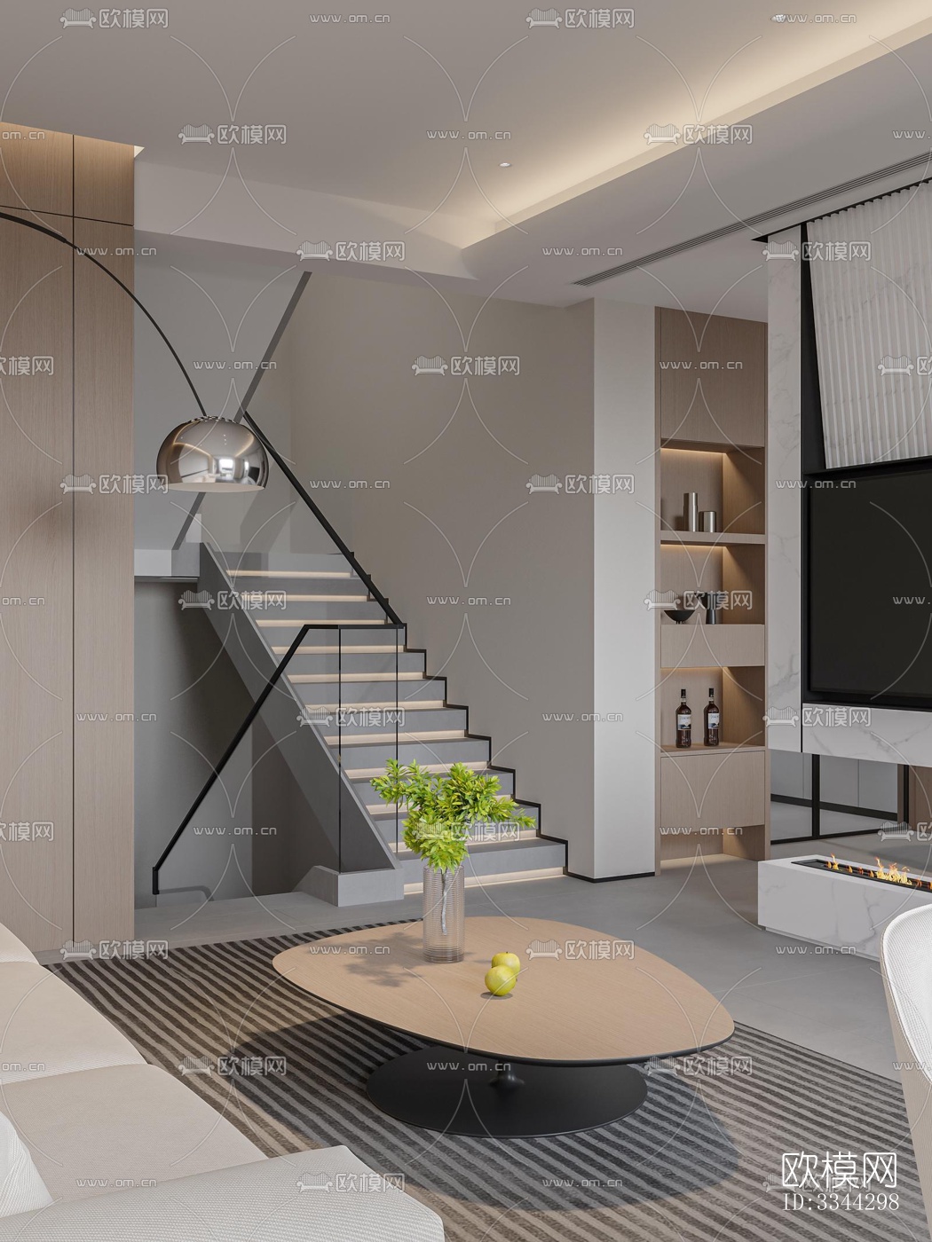 现代别墅效果图下载（渲染图2）