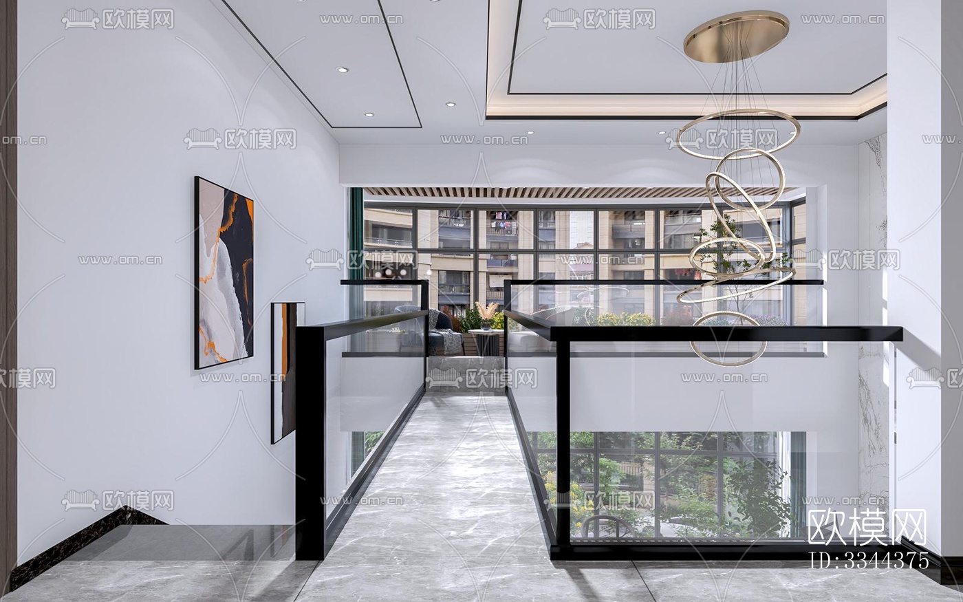 现代别墅效果图下载（渲染图7）