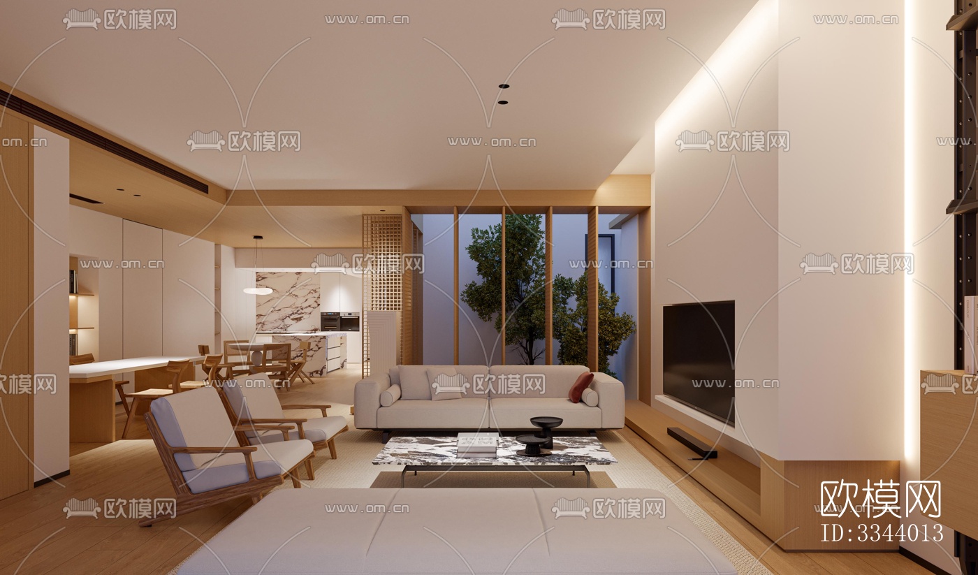 现代别墅效果图下载（渲染图4）