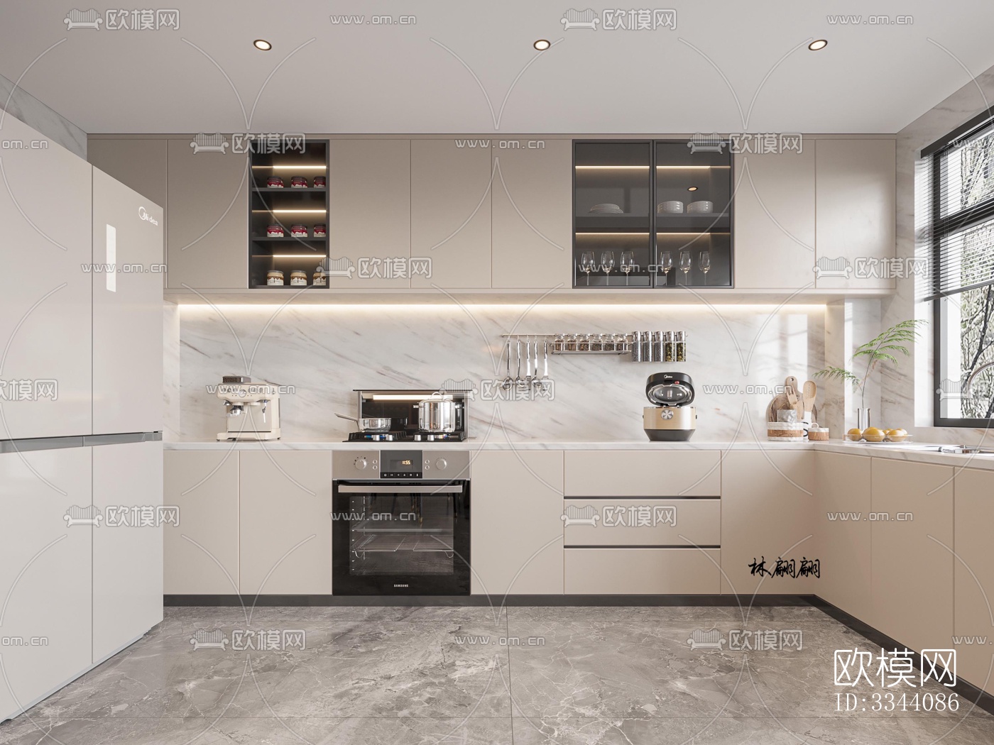 现代别墅效果图下载（渲染图7）