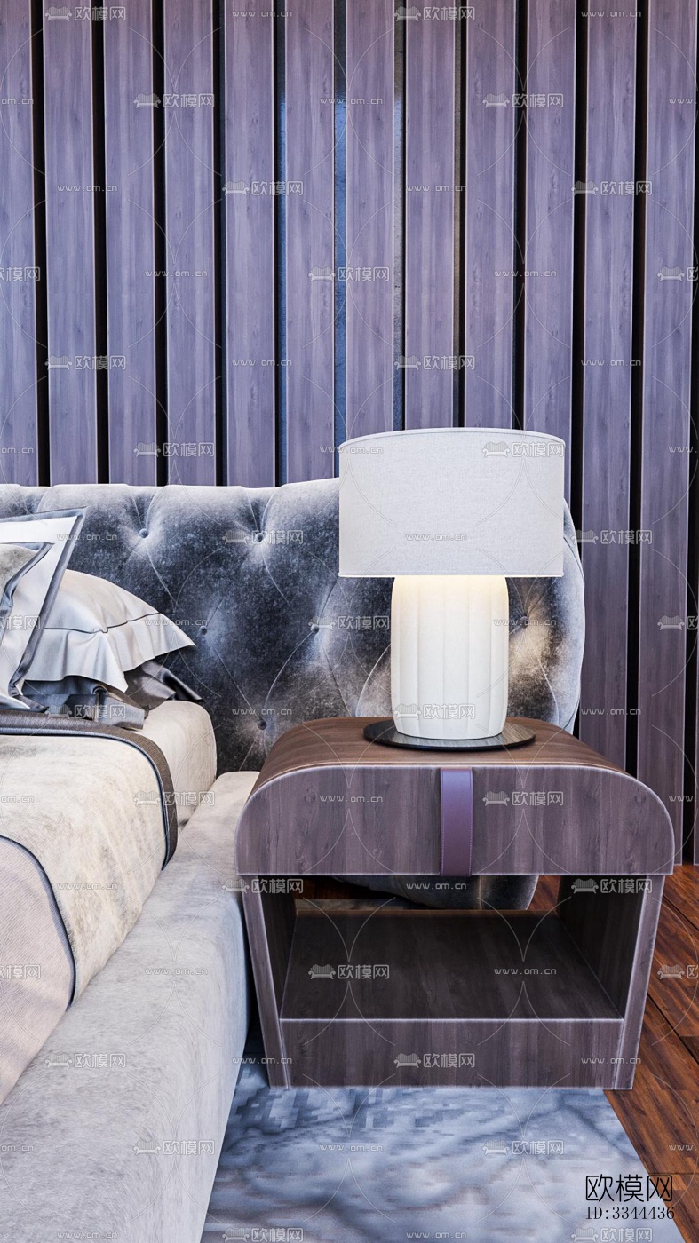 现代卧室效果图下载（渲染图5）