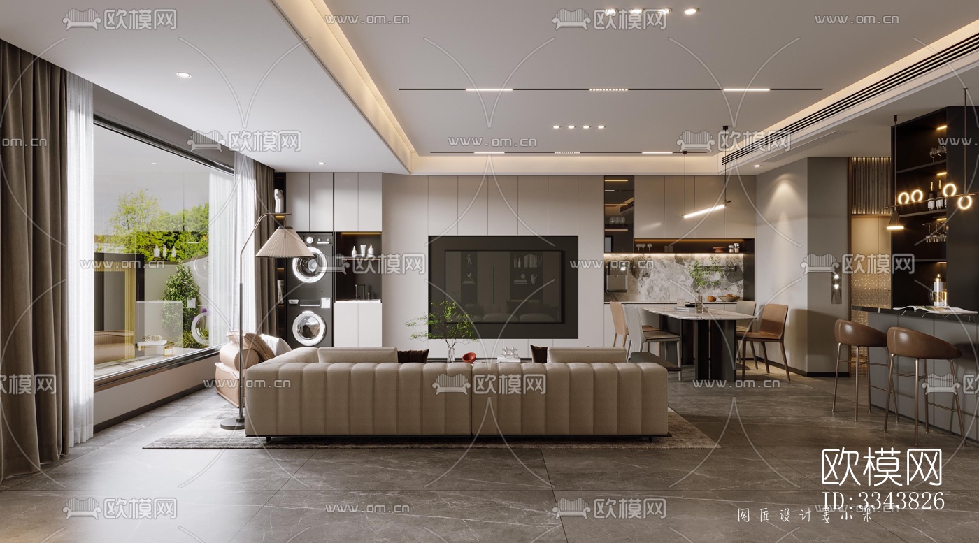 现代别墅效果图下载（渲染图2）