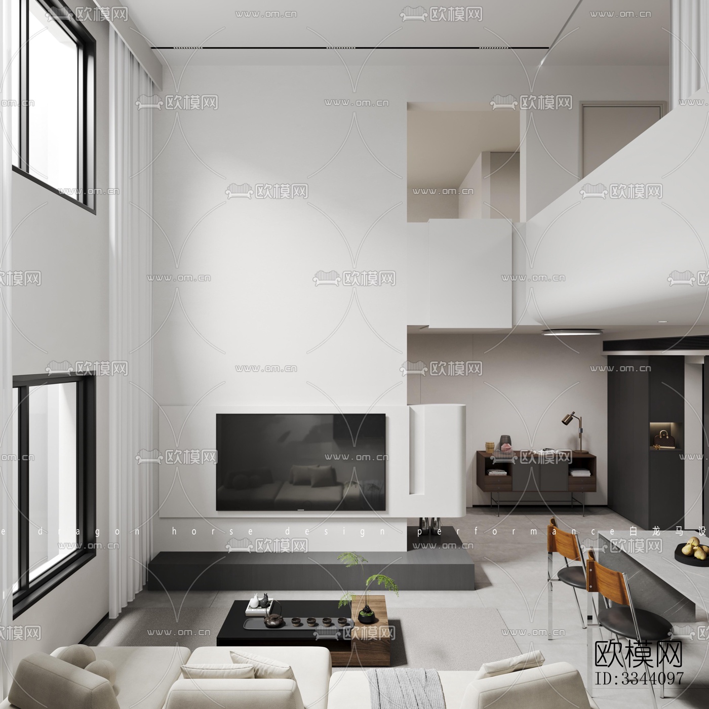 现代别墅效果图下载（渲染图7）