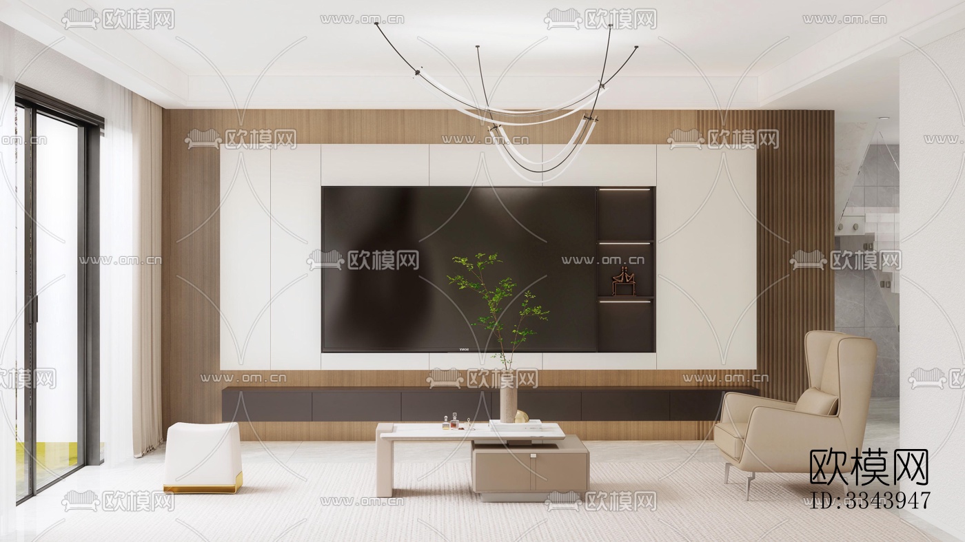 现代别墅效果图下载（渲染图1）