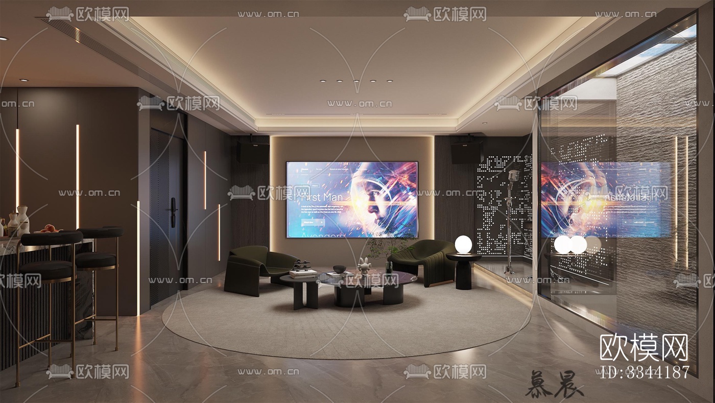 现代别墅效果图下载（渲染图3）