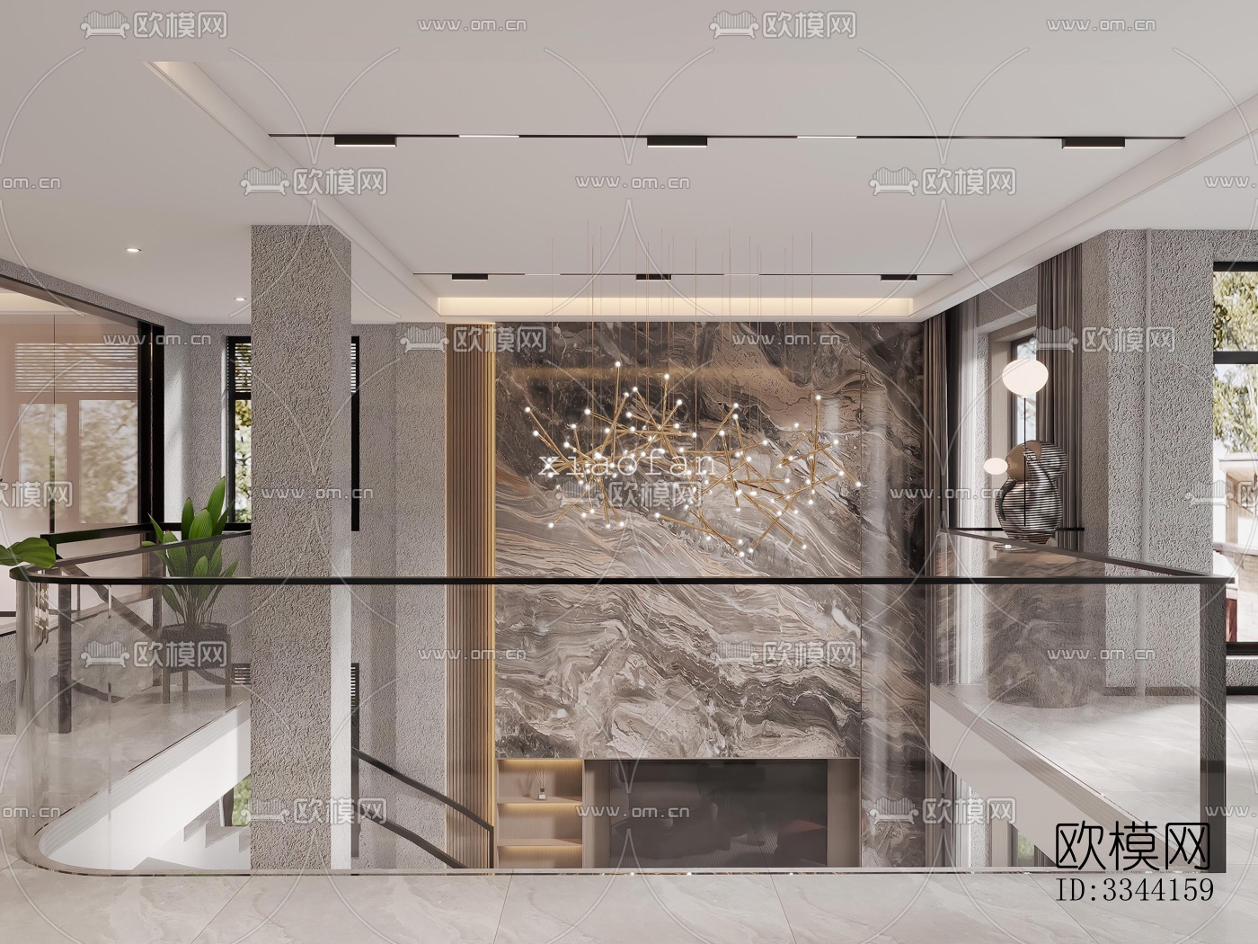 现代别墅效果图下载（渲染图3）