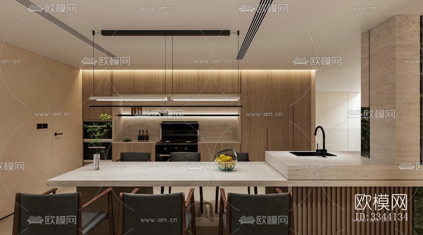 现代别墅效果图下载（渲染图1）