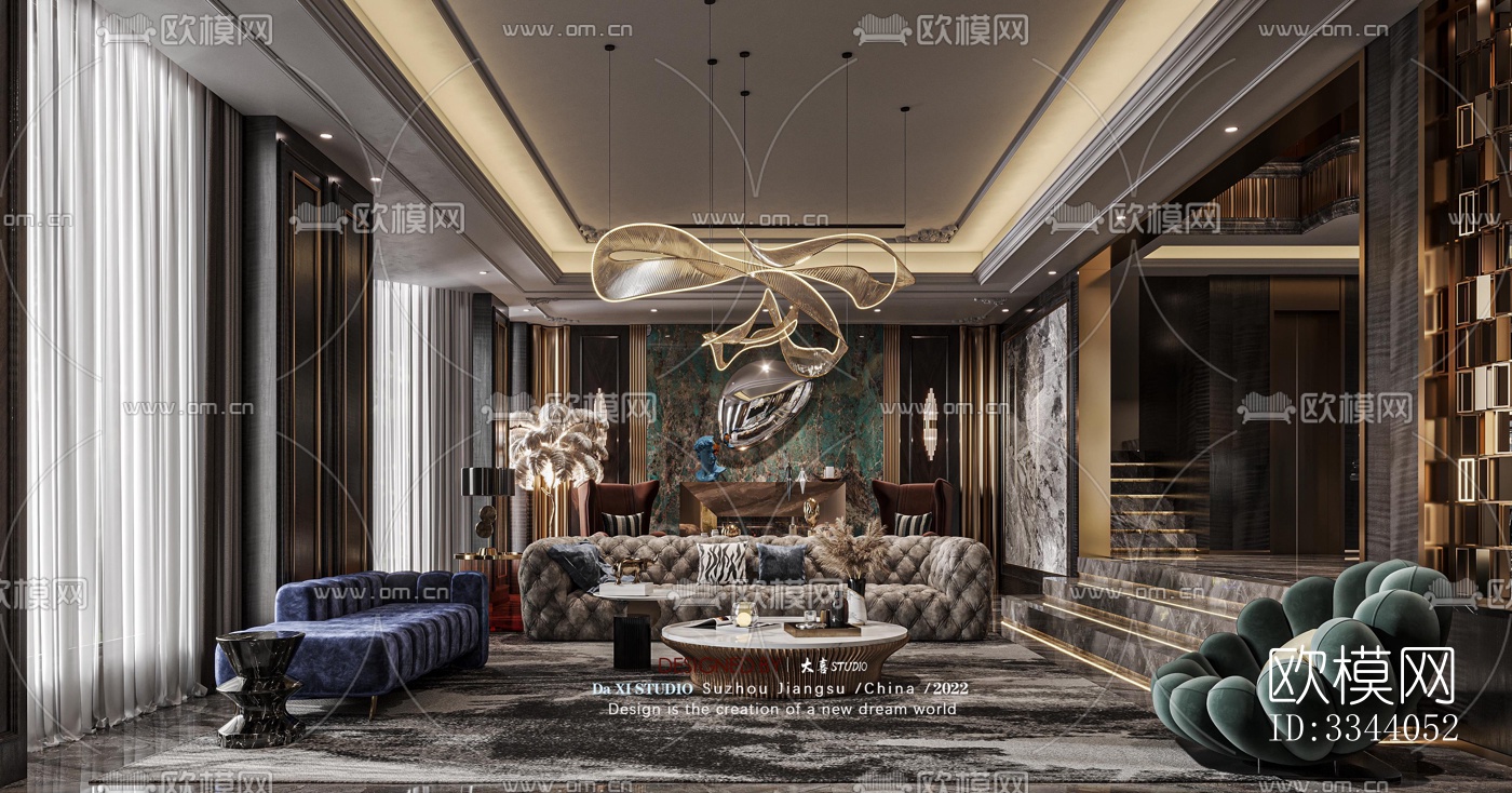 现代别墅效果图下载（渲染图10）