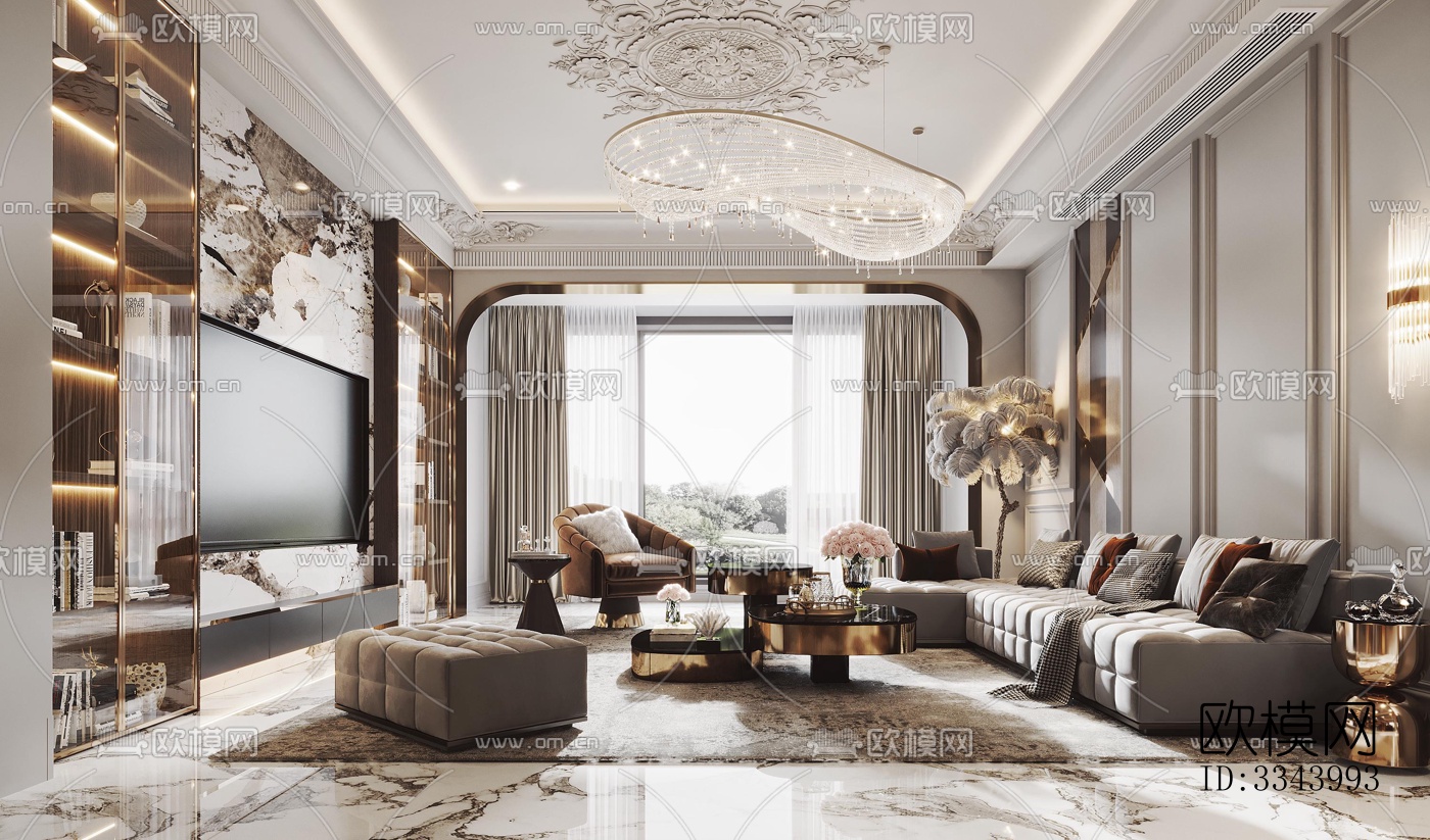 现代别墅效果图下载（渲染图5）