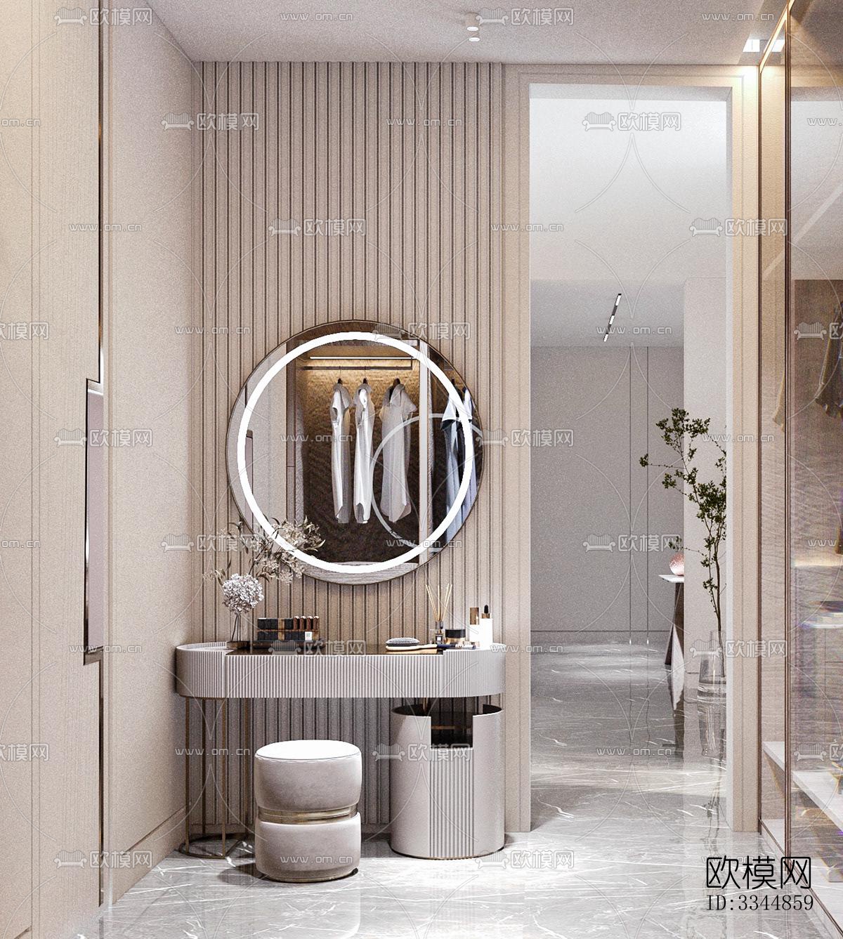 现代卧室效果图下载（渲染图5）