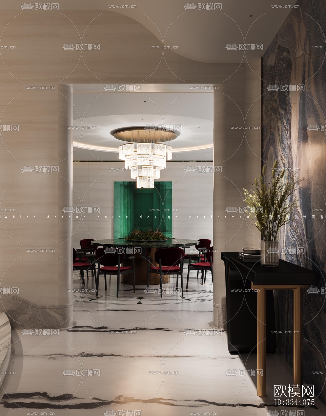 现代别墅效果图下载（渲染图1）