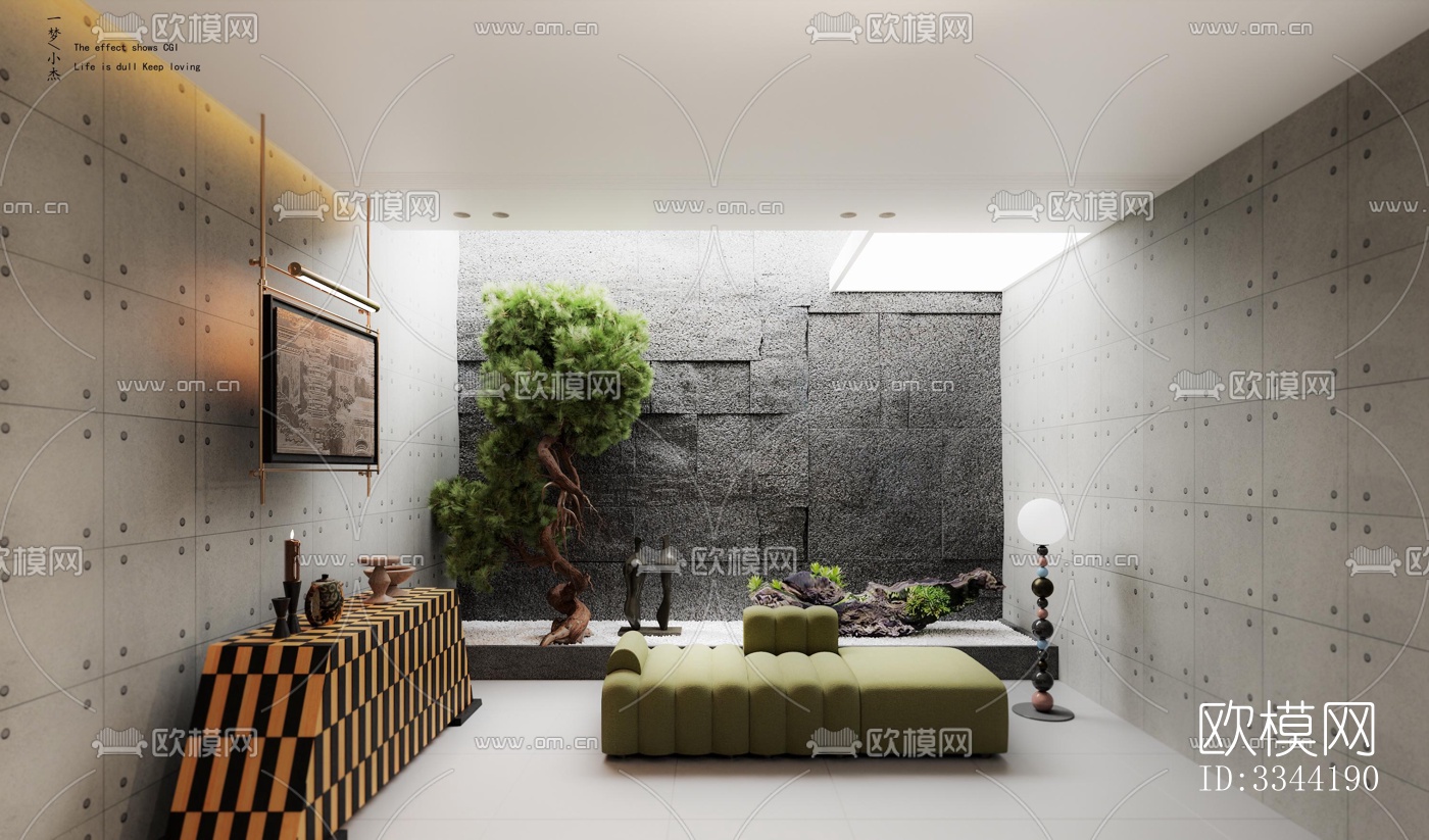 现代别墅效果图下载（渲染图12）