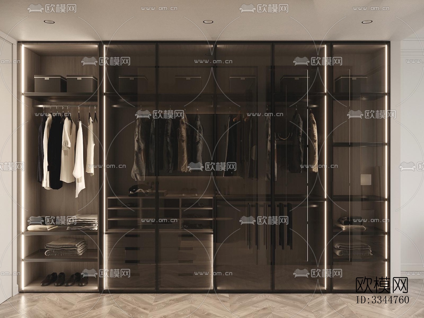 现代卧室效果图下载（渲染图3）