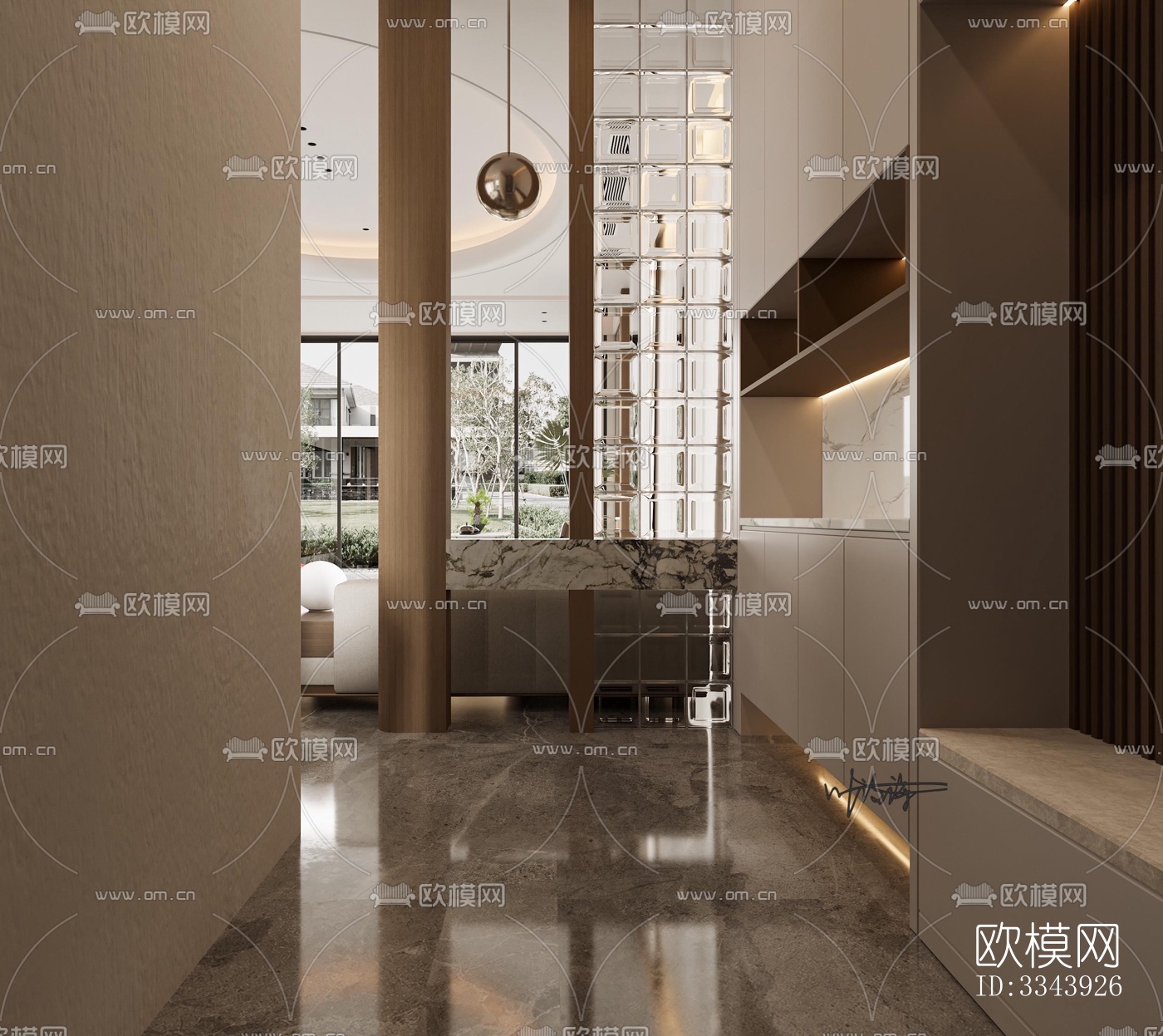 现代别墅效果图下载（渲染图6）