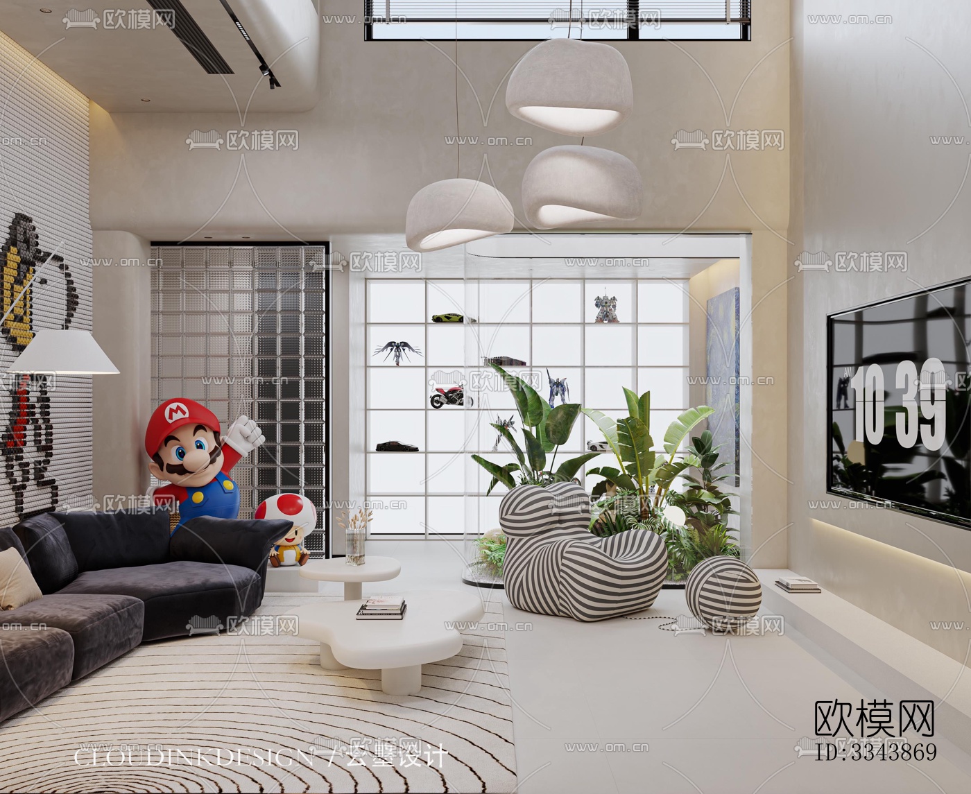 现代别墅效果图下载（渲染图1）