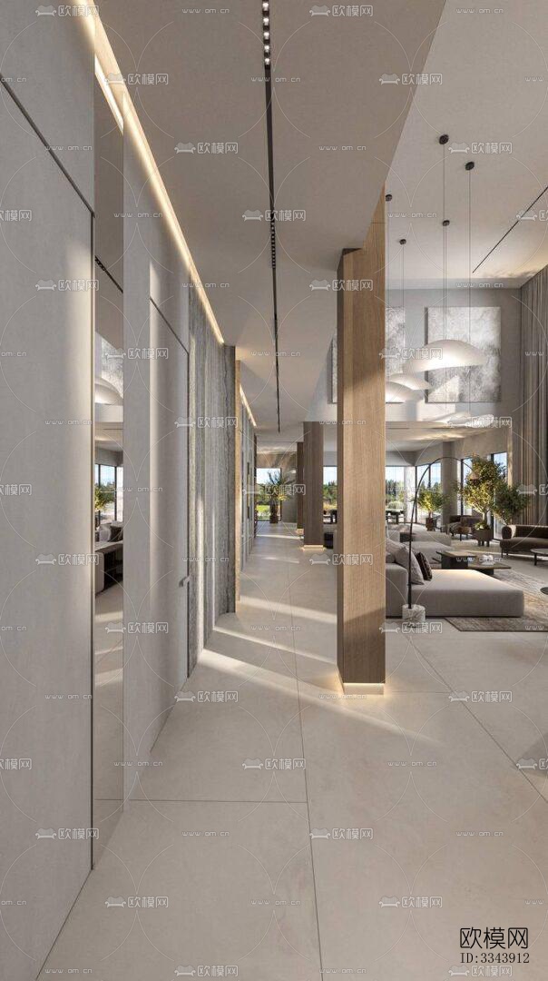 现代别墅效果图下载（渲染图20）