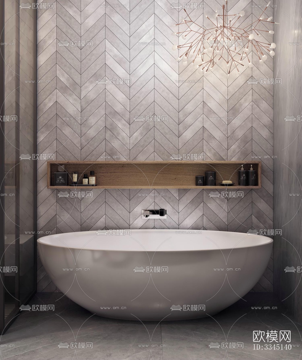 现代卫生间效果图下载（渲染图9）