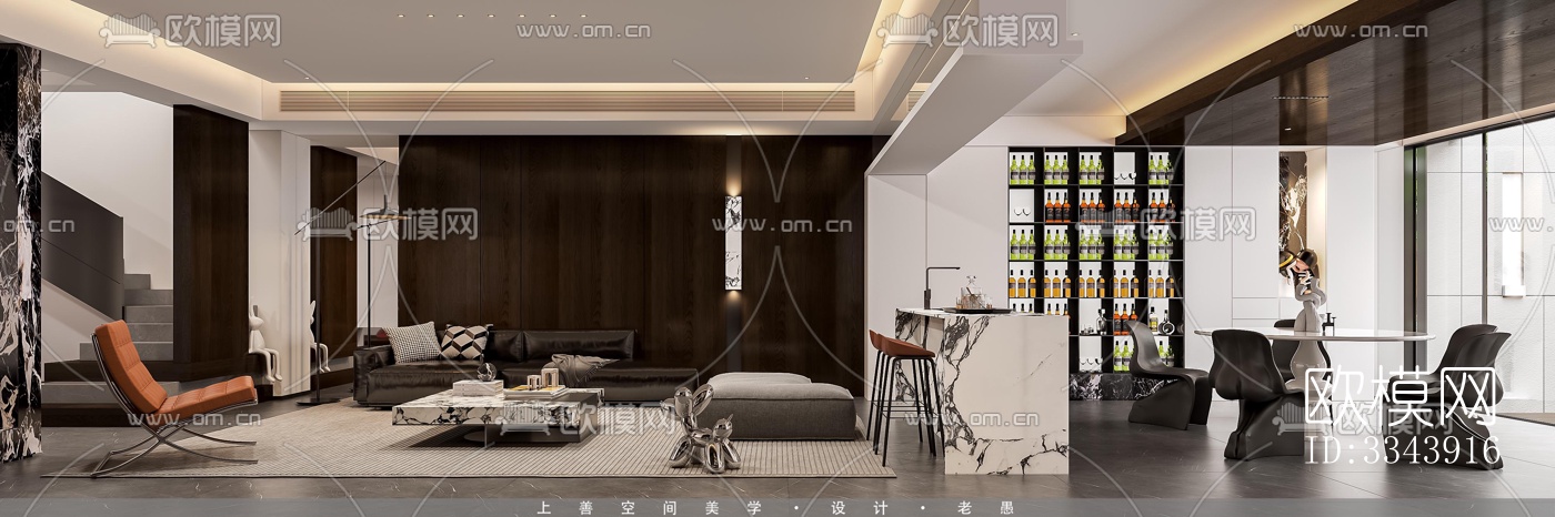 现代别墅效果图下载（渲染图6）