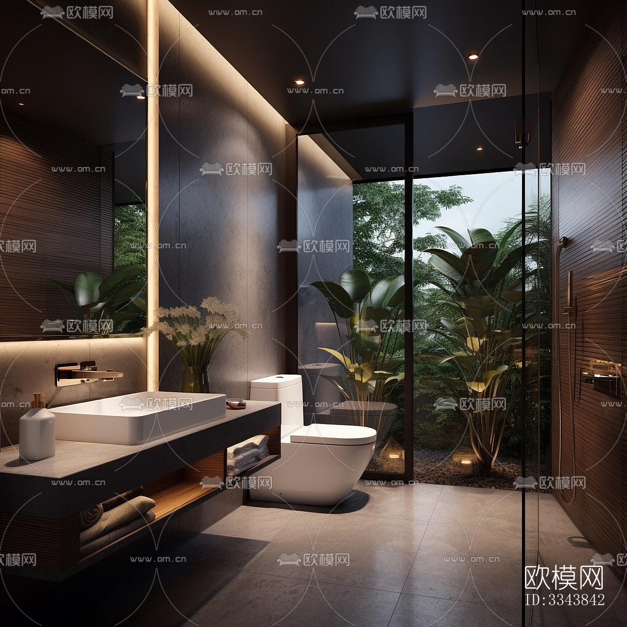 现代别墅效果图下载（渲染图6）