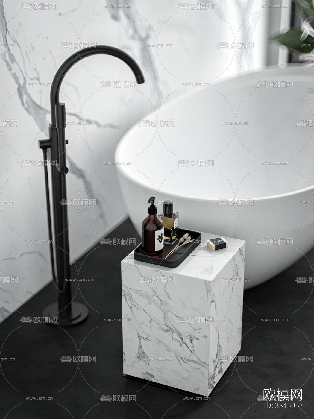 现代卫生间效果图下载（渲染图2）