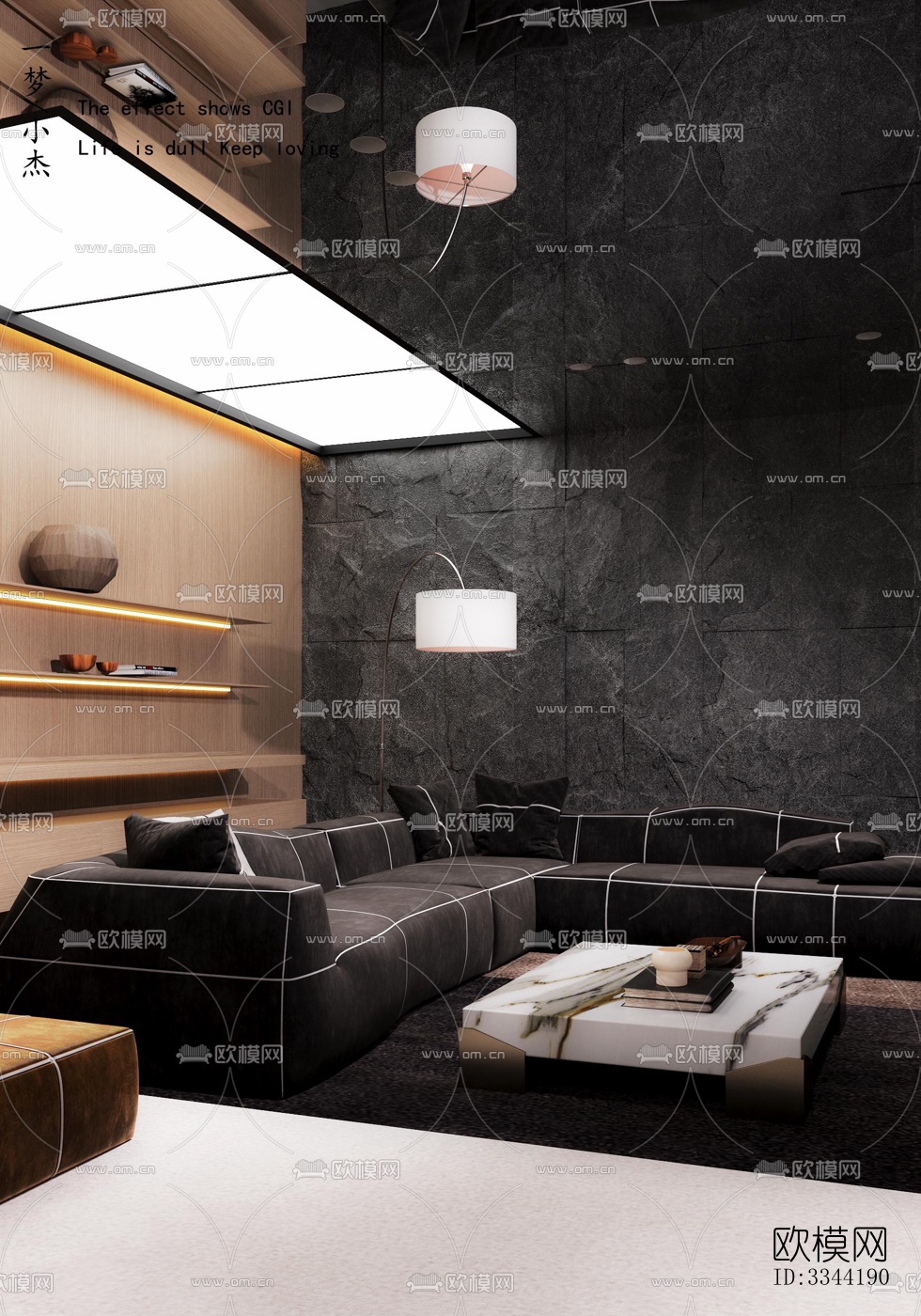 现代别墅效果图下载（渲染图16）