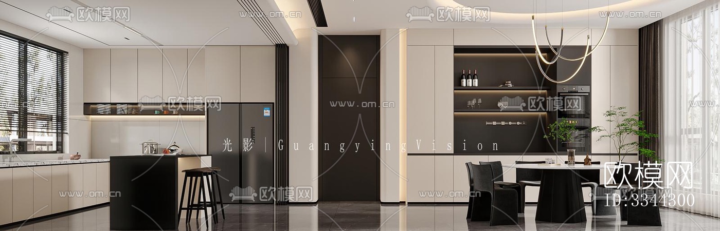 现代别墅效果图下载（渲染图1）