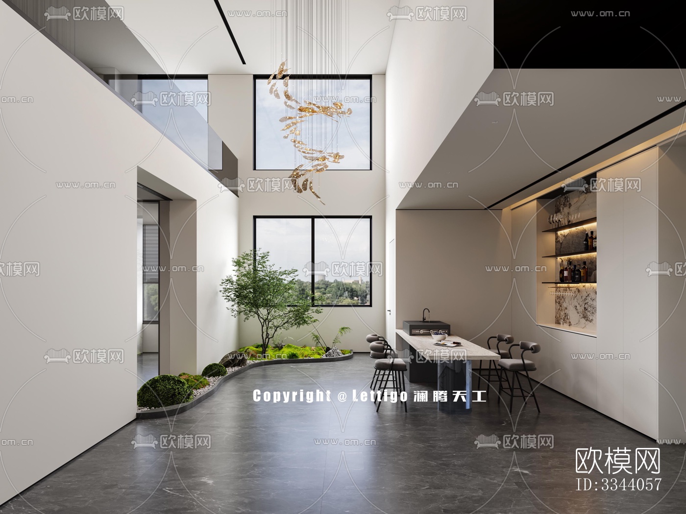 现代别墅效果图下载（渲染图9）