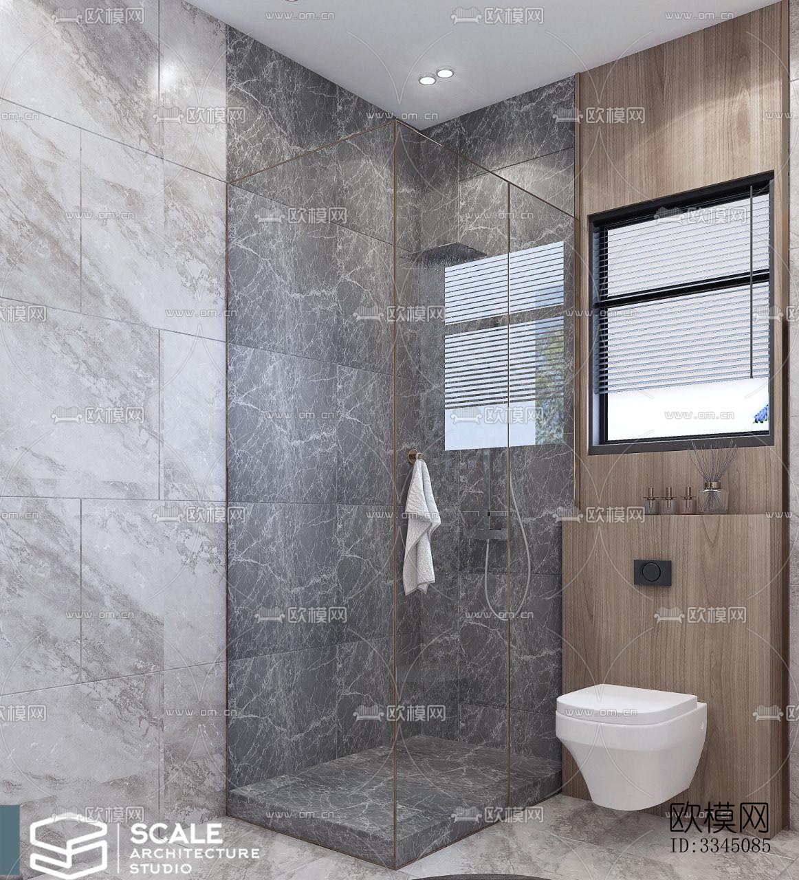 现代卫生间效果图下载（渲染图5）