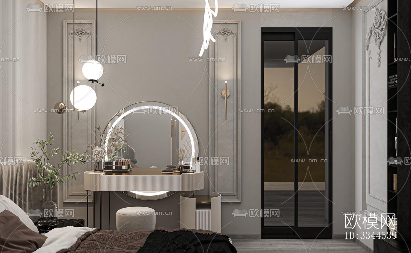 现代卧室效果图下载（渲染图5）