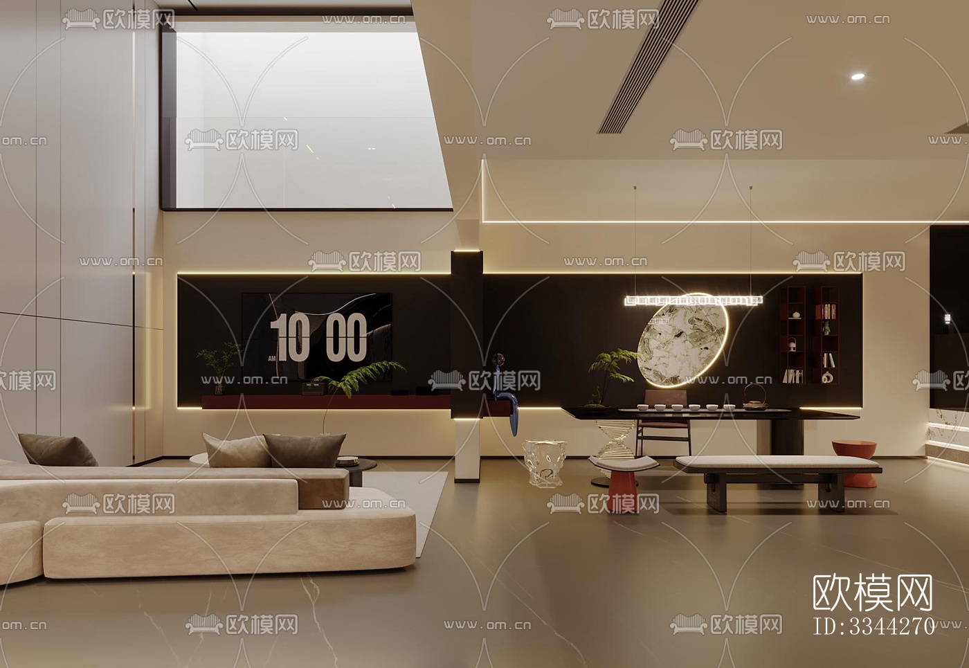 现代别墅效果图下载（渲染图2）