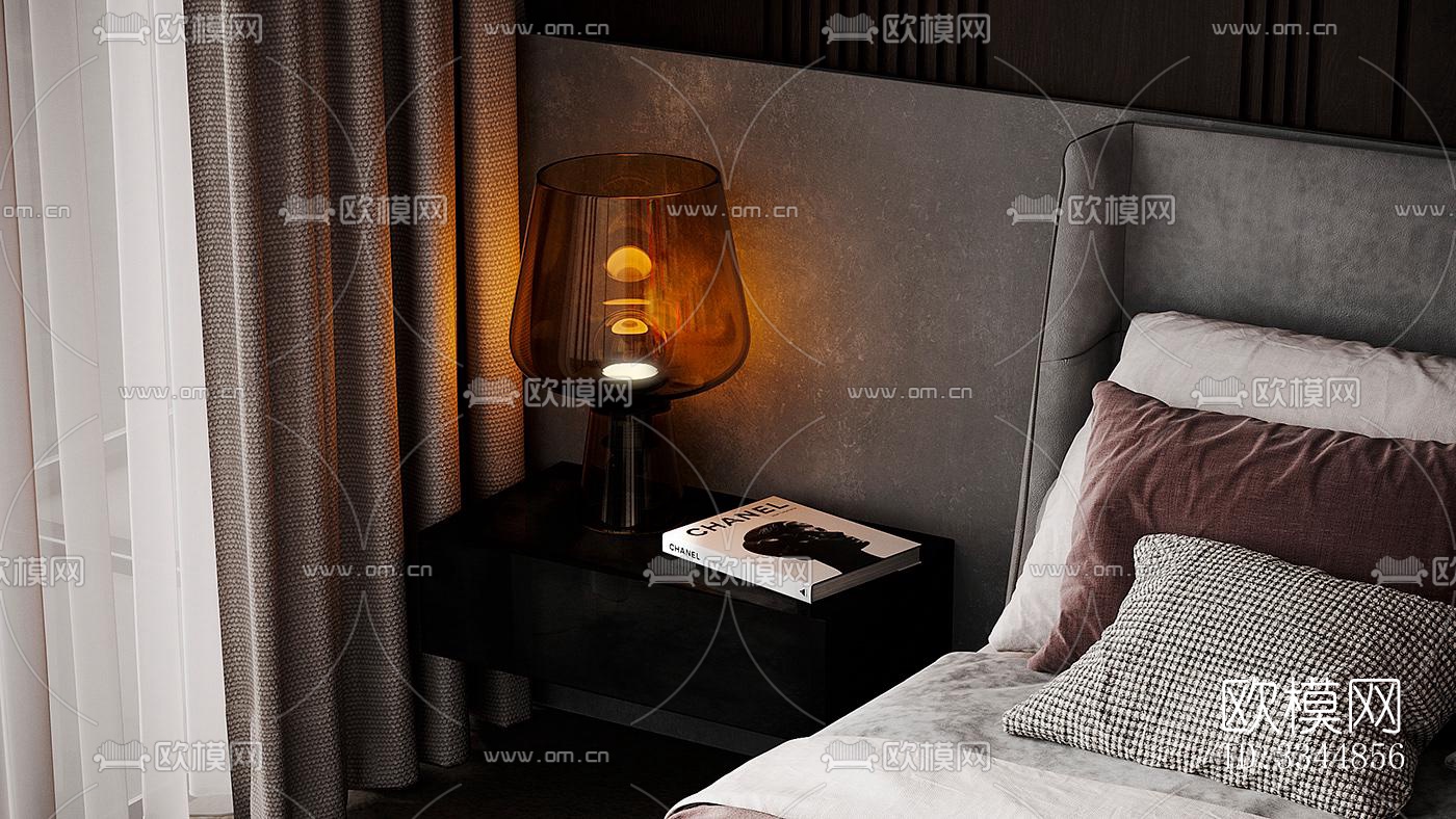 现代卧室效果图下载（渲染图5）