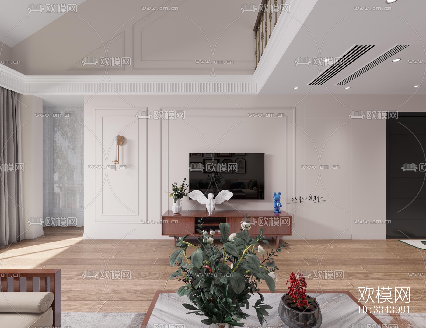 现代别墅效果图下载（渲染图4）