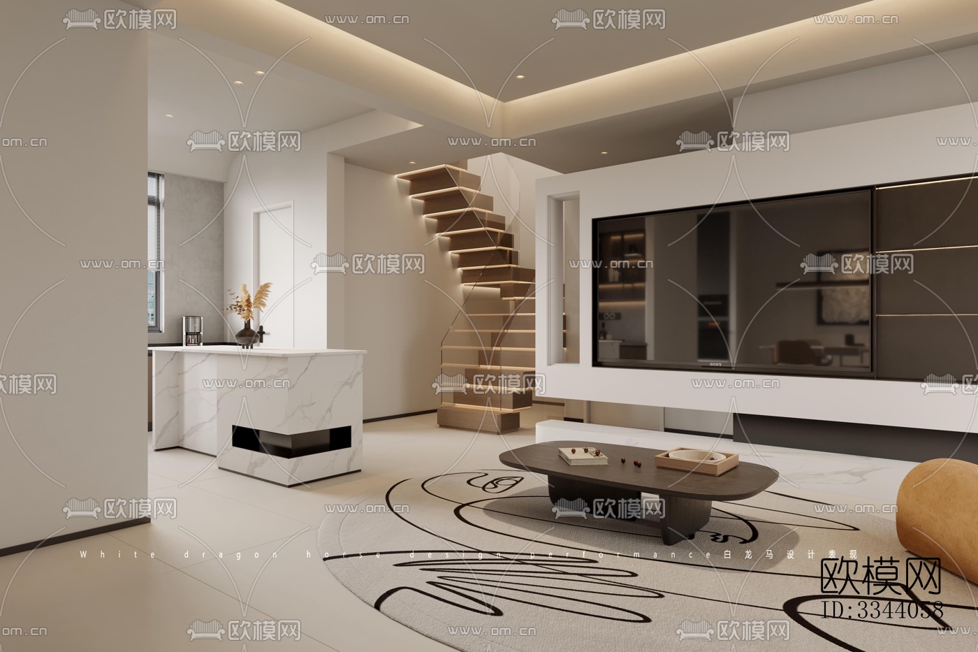 现代别墅效果图下载（渲染图5）