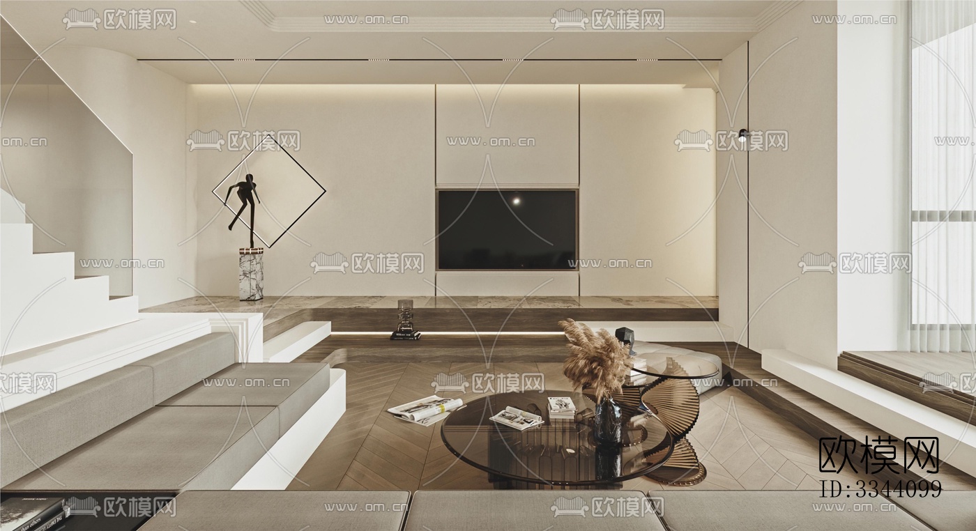 现代别墅效果图下载（渲染图1）