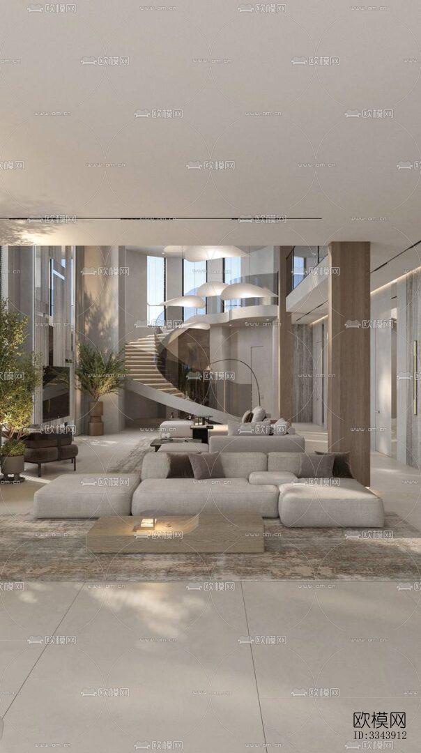 现代别墅效果图下载（渲染图13）
