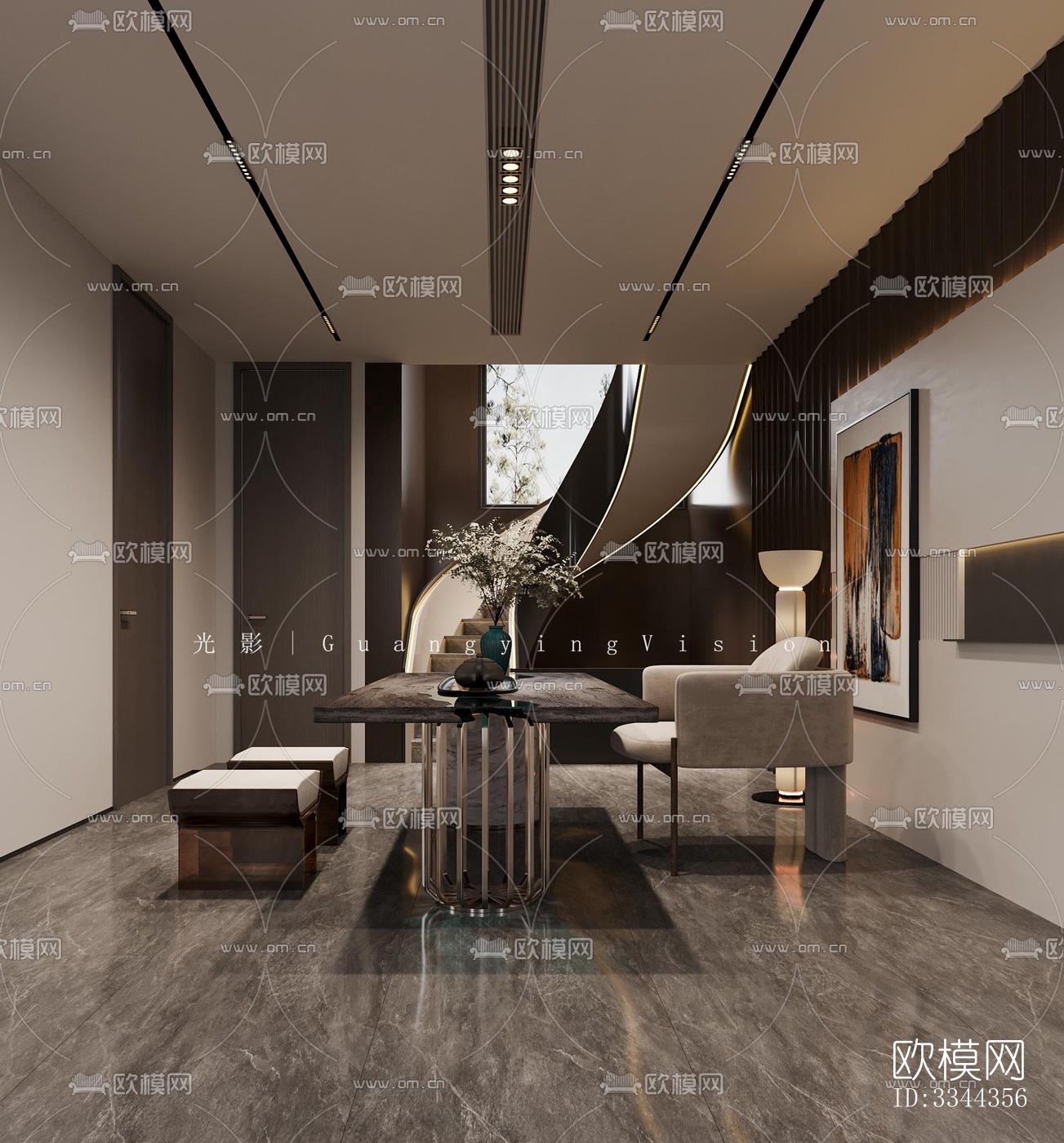 现代别墅效果图下载（渲染图2）