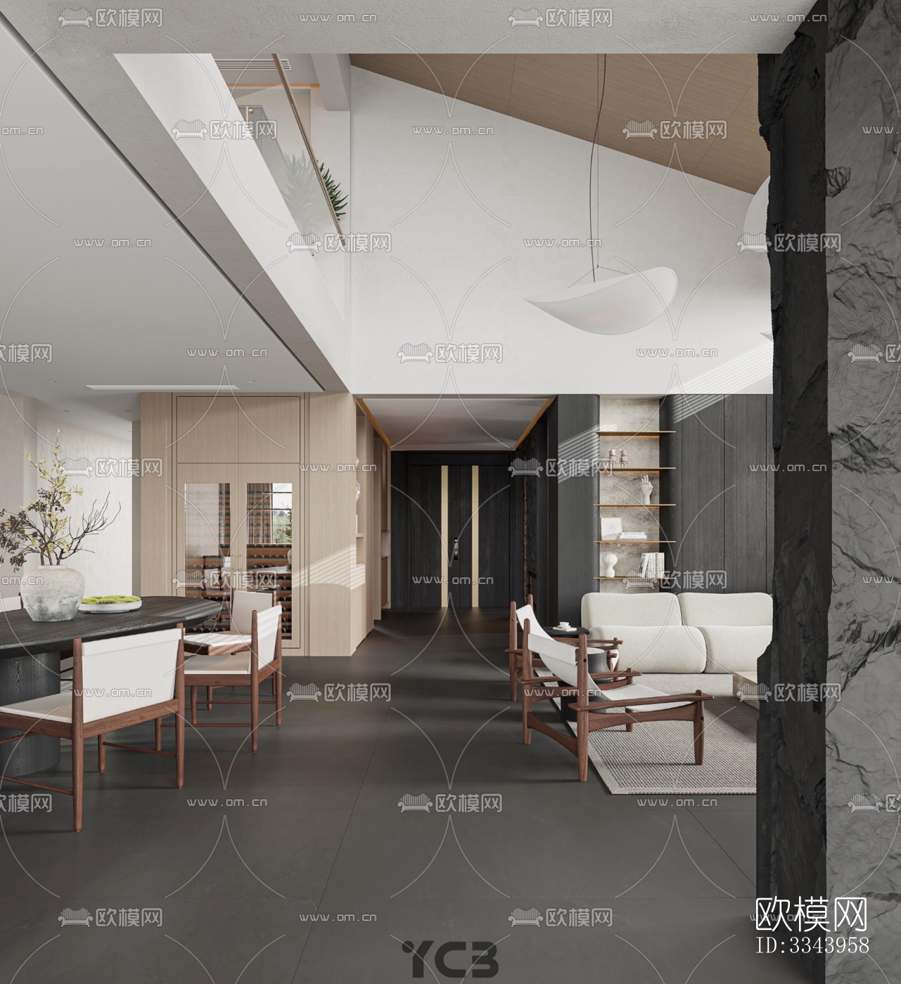 现代别墅效果图下载（渲染图13）