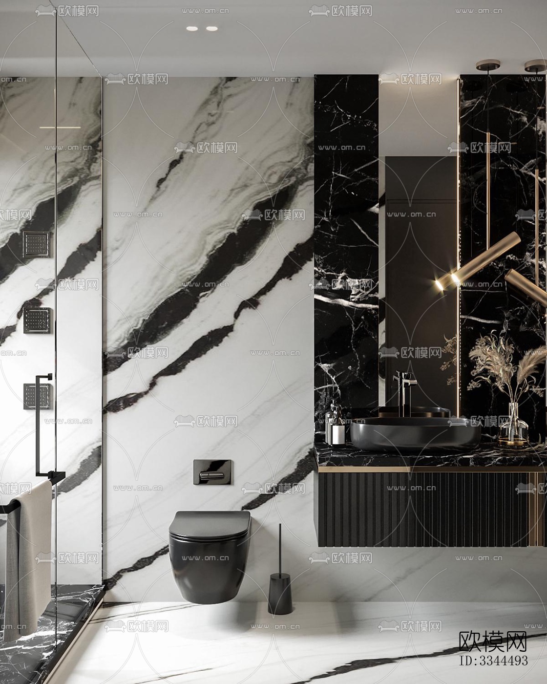 现代卧室效果图下载（渲染图3）