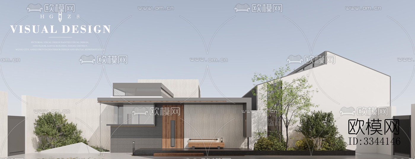 现代别墅效果图下载（渲染图10）